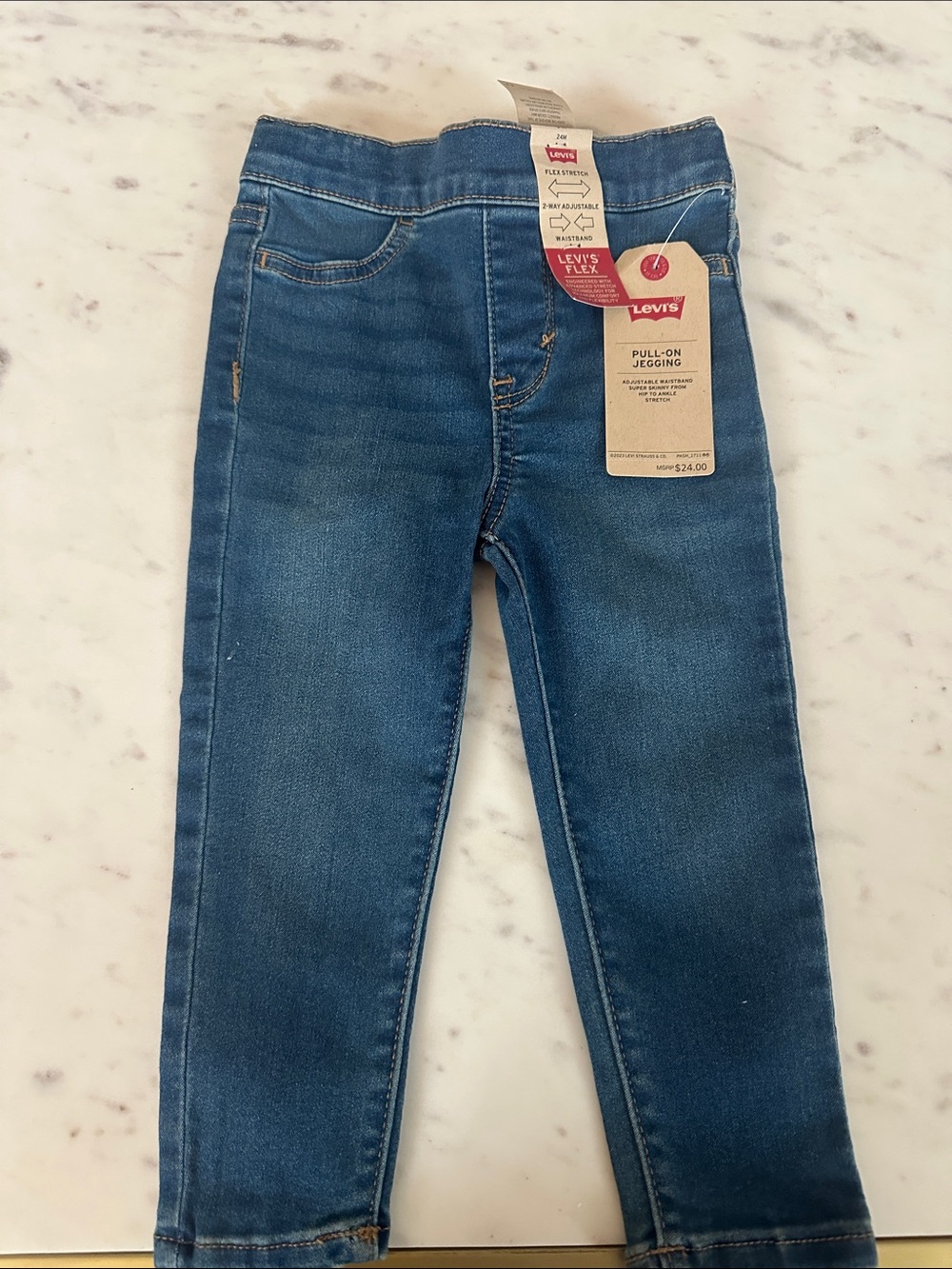 Levi's Girls Dark Blue Pull-On Jeggings